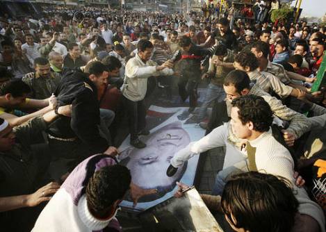 CAIRO — Egypt was engulfed in a fifth day of protests on Saturday but an 